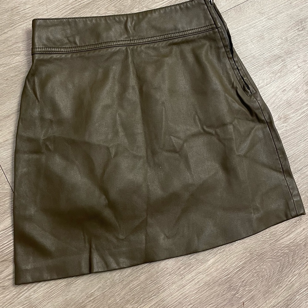 MNG Mango faux leather mini skirt small - Picture 3 of 10